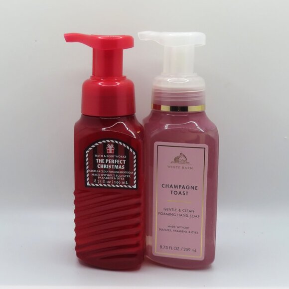 Bath & Body Works Champagne Toast & The Perfect Christmas foaming hand Soap - Picture 1 of 7